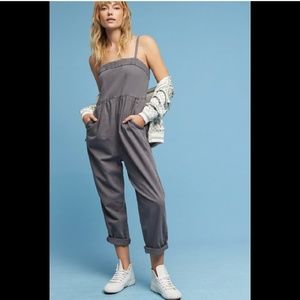 Anthropologie Gray Jumpsuit